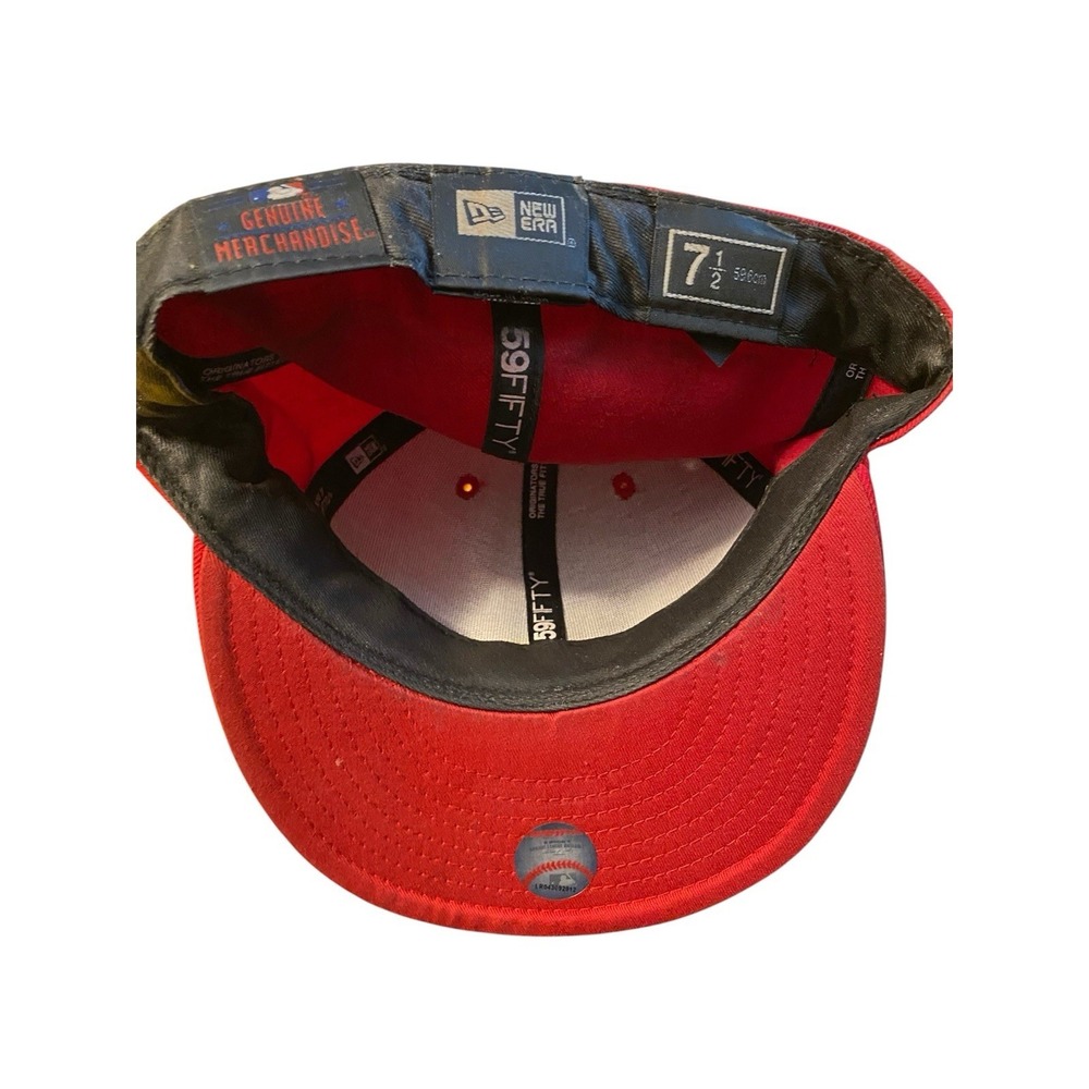 New Era New York Yankees Scarlet 9 Fifty Snapback Hat, Red - 7 1/2 Looks New - Picture 3 of 3